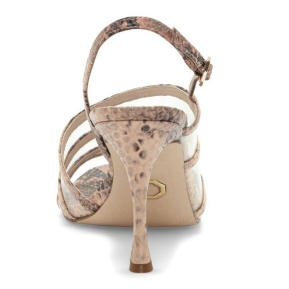 NEW Louise et Cie Rosina Snakeskin Embossed Nabila Leather Sandal - Picture 2 of 5